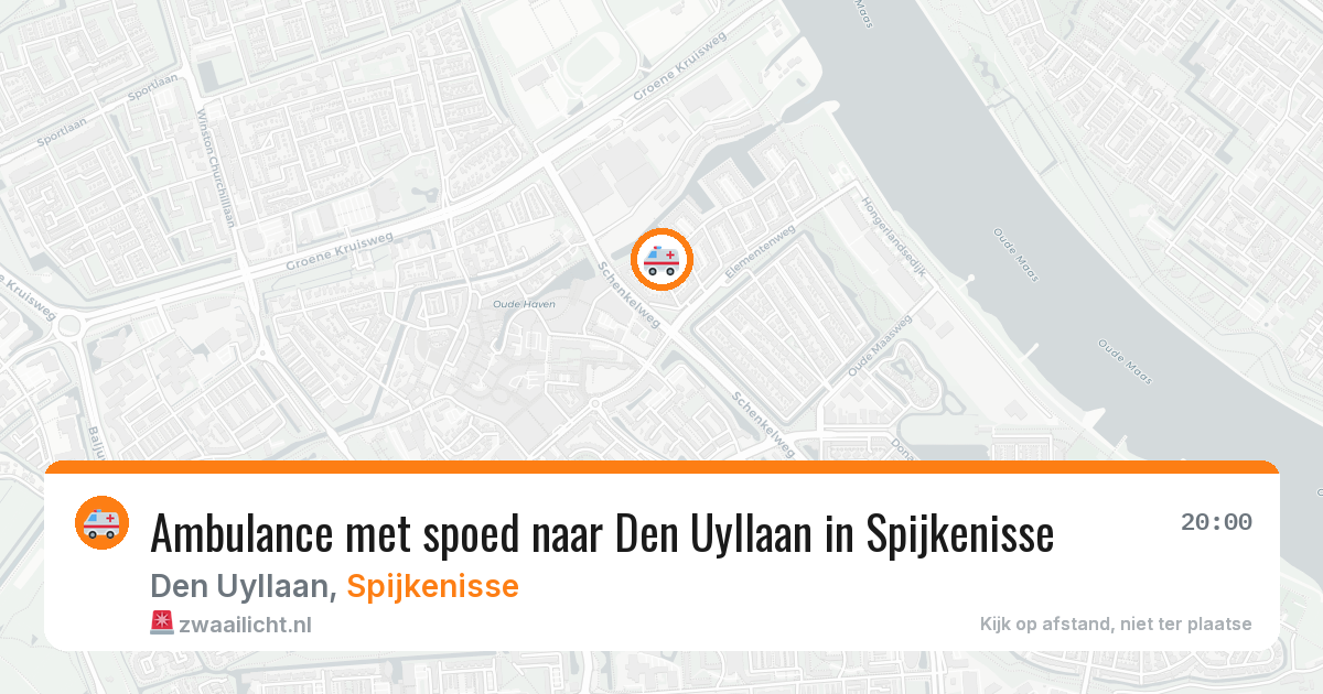Ambulance met spoed naar Den Uyllaan in Spijkenisse — 18 mrt 2026
