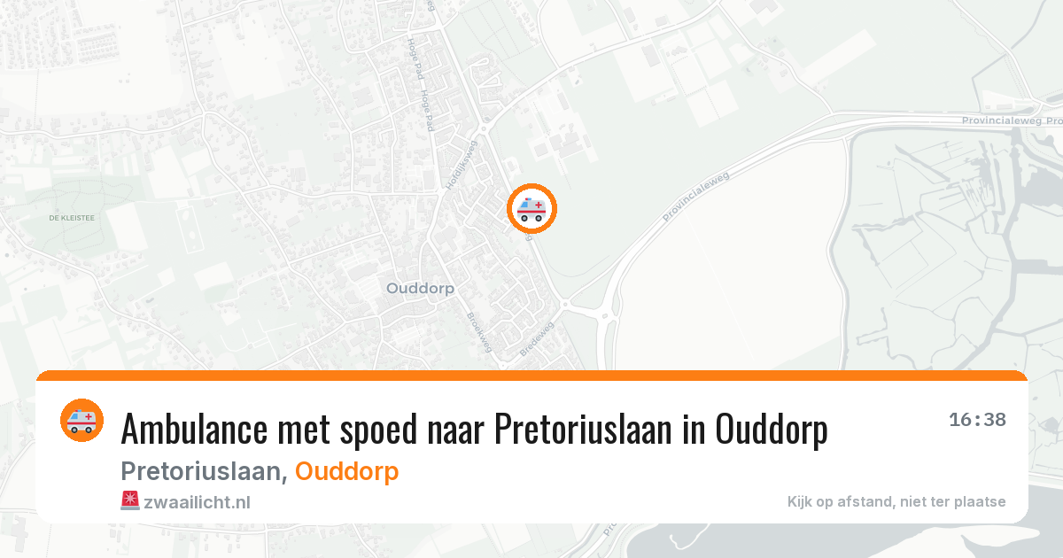 Ambulance met spoed naar Pretoriuslaan in Ouddorp — 14 feb 2026