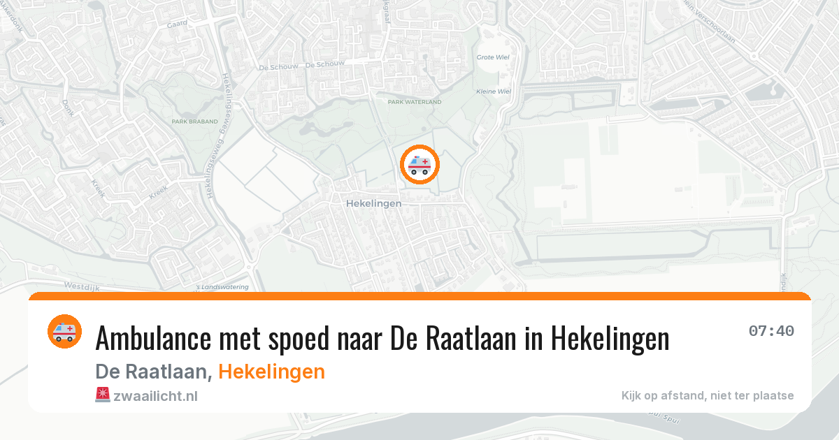 Ambulance met spoed naar De Raatlaan in Hekelingen — 28 mei 2026
