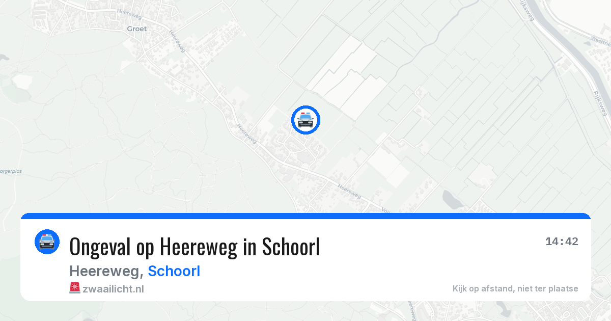 Ongeval op Heereweg in Schoorl — 24 jun 2026