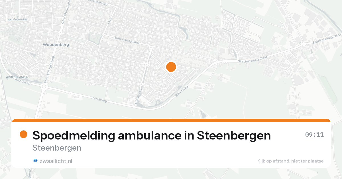 Spoedmelding ambulance in Steenbergen — 8 feb 2026