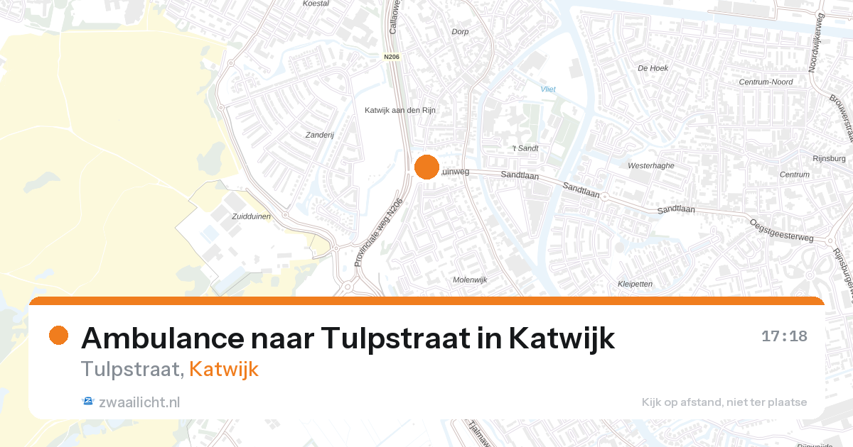 Ambulance naar Tulpstraat in Katwijk — 3 jun 2026