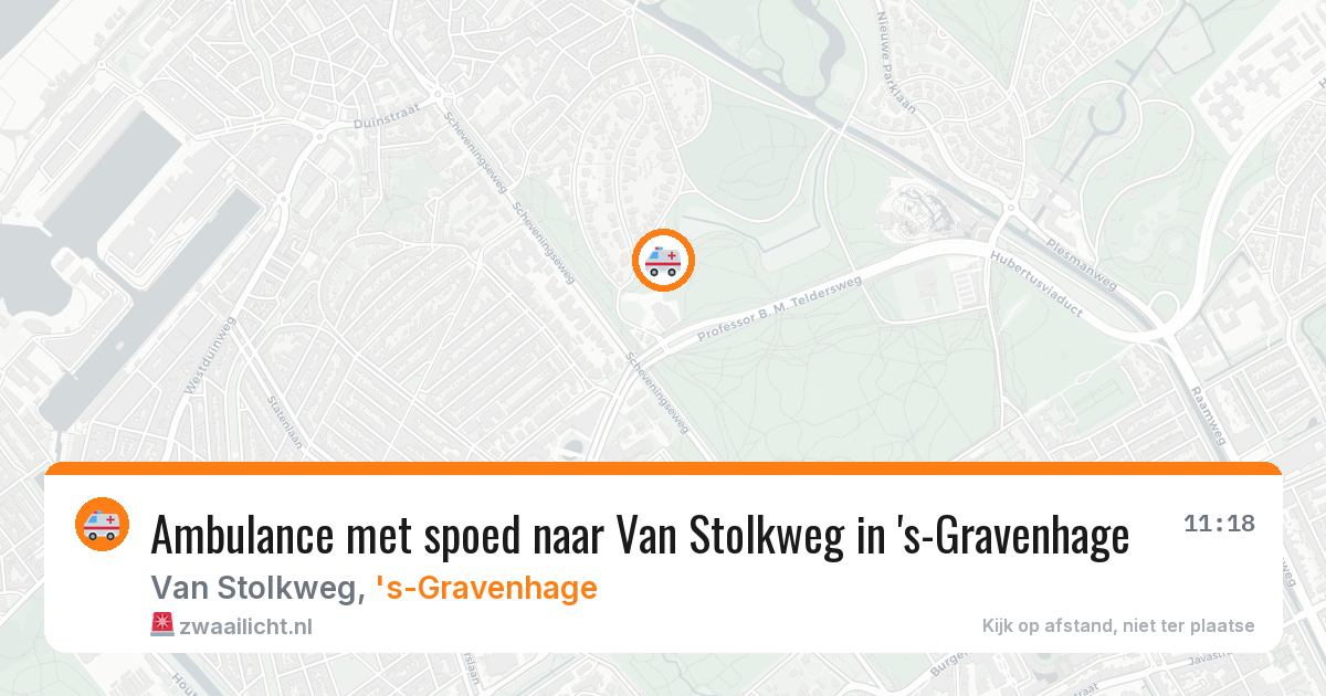 Ambulance met spoed naar Van Stolkweg in 's-Gravenhage — 24 jun 2026