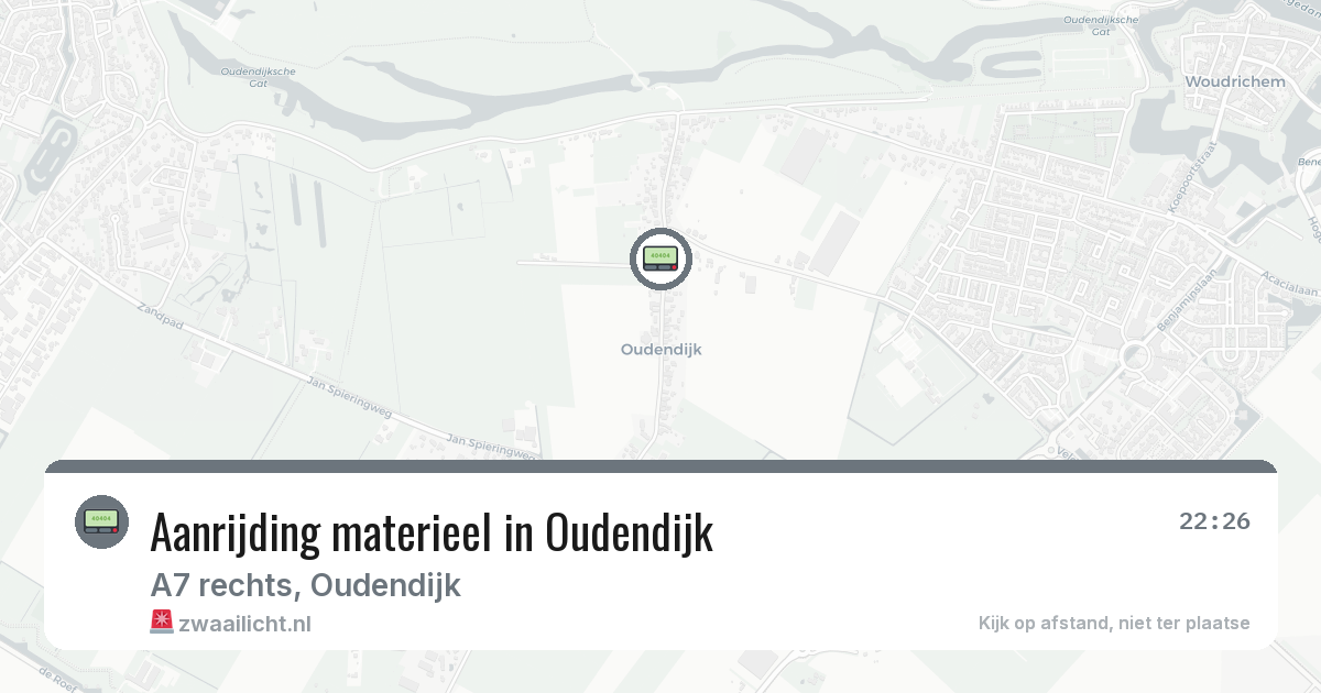 Aanrijding materieel in Oudendijk — 3 feb 2026