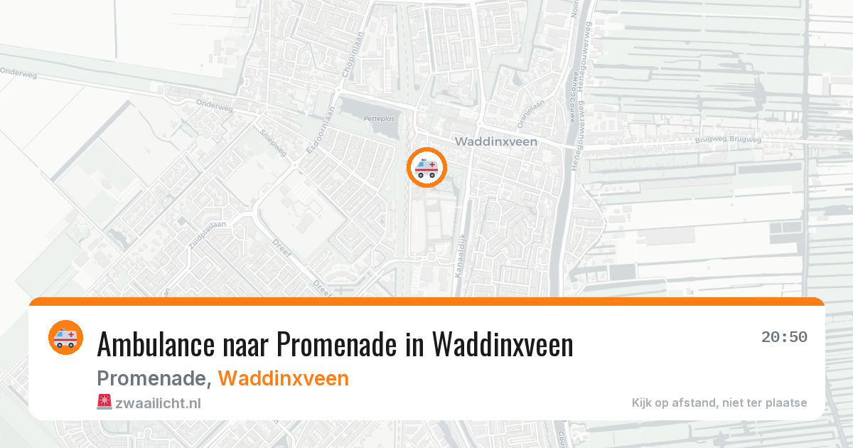 Ambulance naar Promenade in Waddinxveen — 7 mei 2026