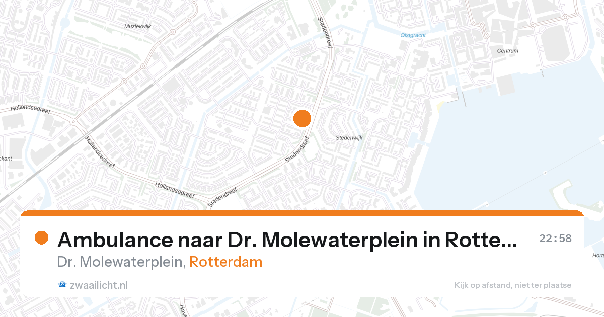 Ambulance naar Dr. Molewaterplein in Rotterdam — 31 jan 2026