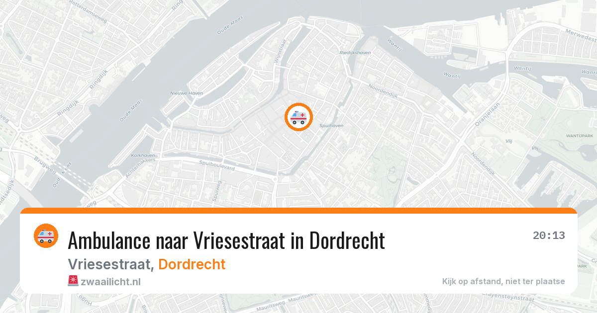 Ambulance naar Vriesestraat in Dordrecht — 6 apr 2026