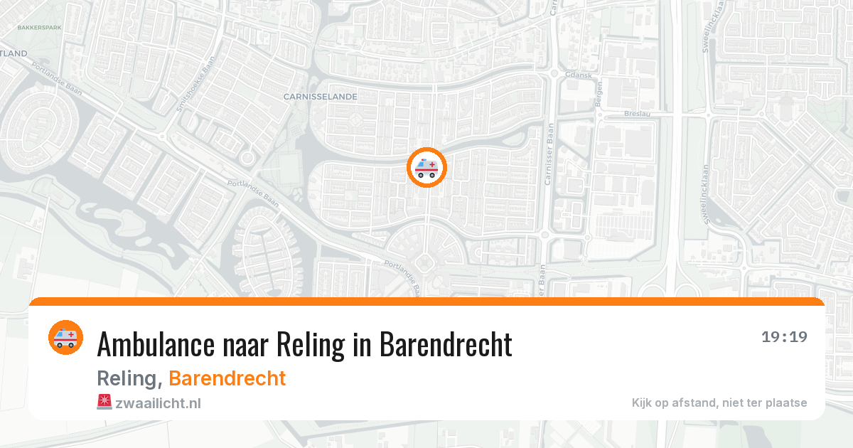 Ambulance naar Reling in Barendrecht — 12 apr 2026