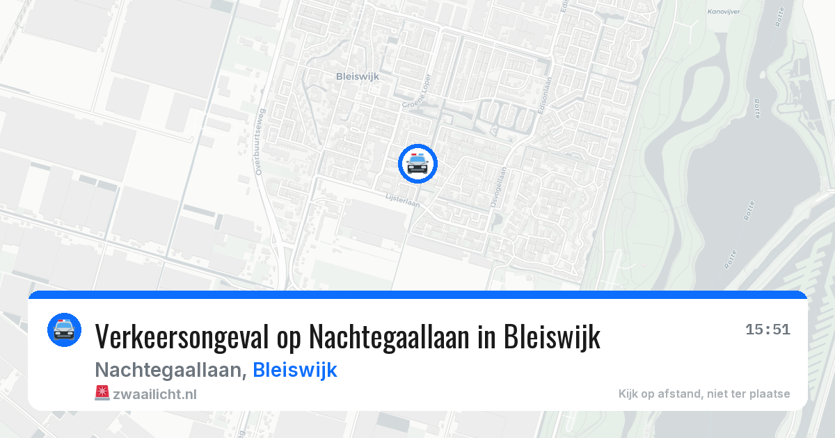 Verkeersongeval op Nachtegaallaan in Bleiswijk — 20 jun 2026