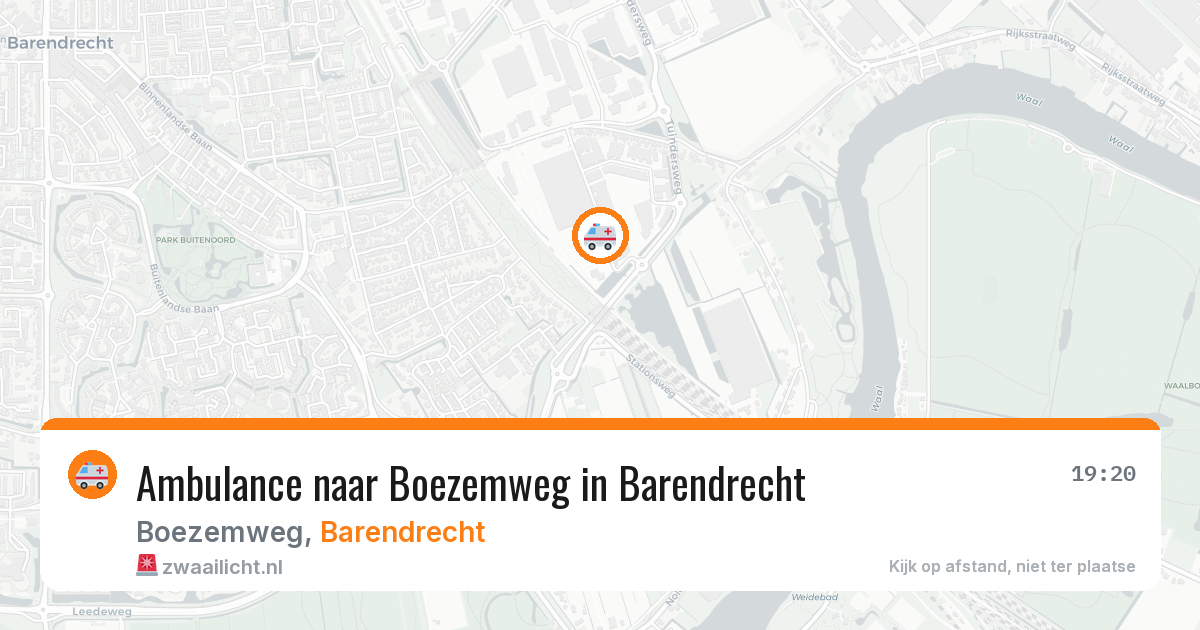 Ambulance naar Boezemweg in Barendrecht — 6 jun 2026