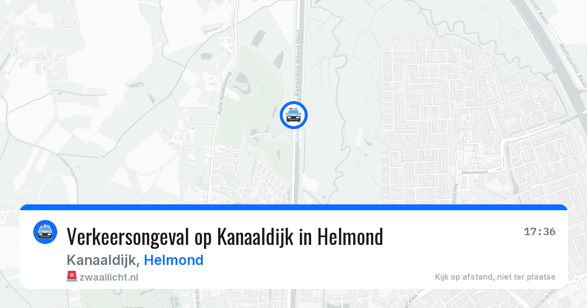 Verkeersongeval op Kanaaldijk in Helmond — 8 mei 2026