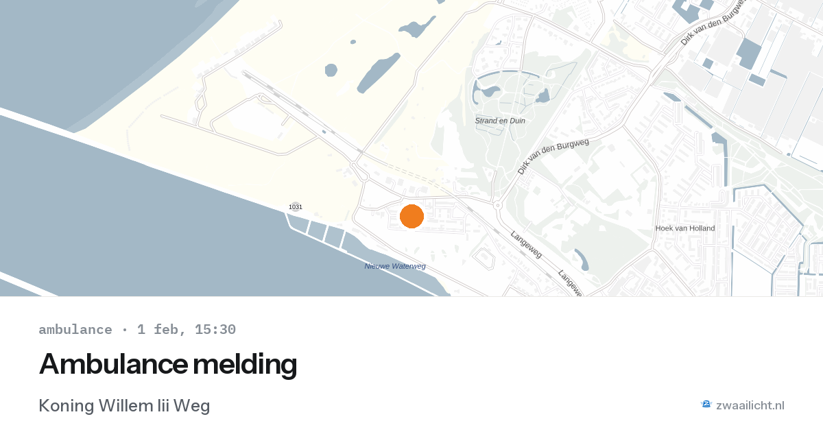 Ambulance melding — 1 feb 2026