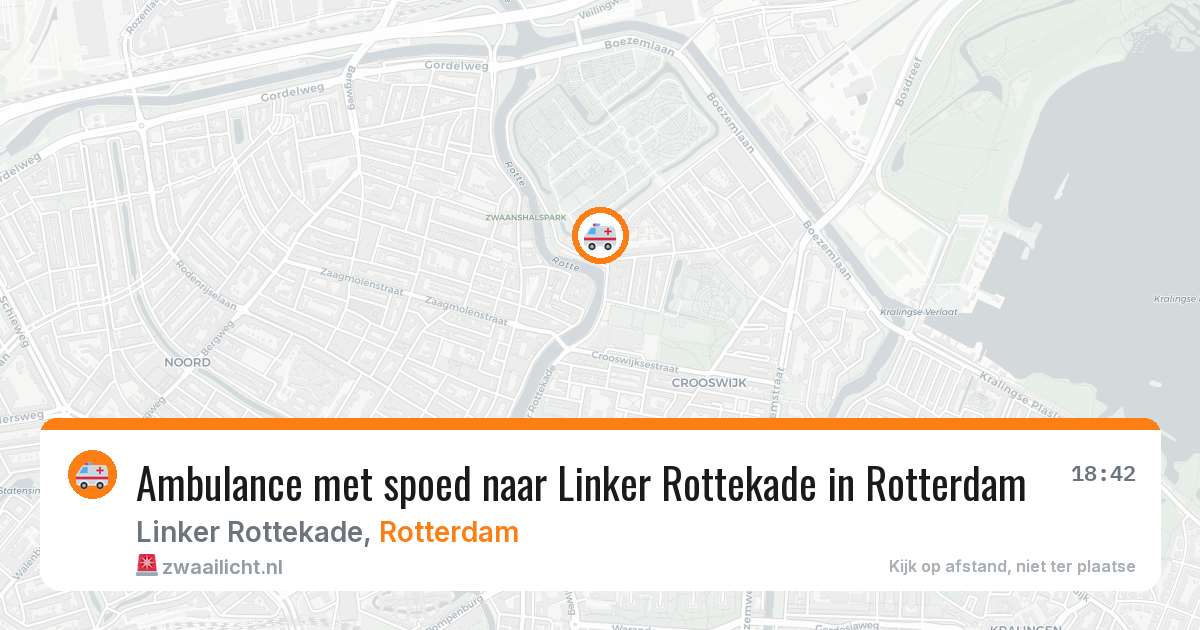 Ambulance met spoed naar Linker Rottekade in Rotterdam — 31 mrt 2026
