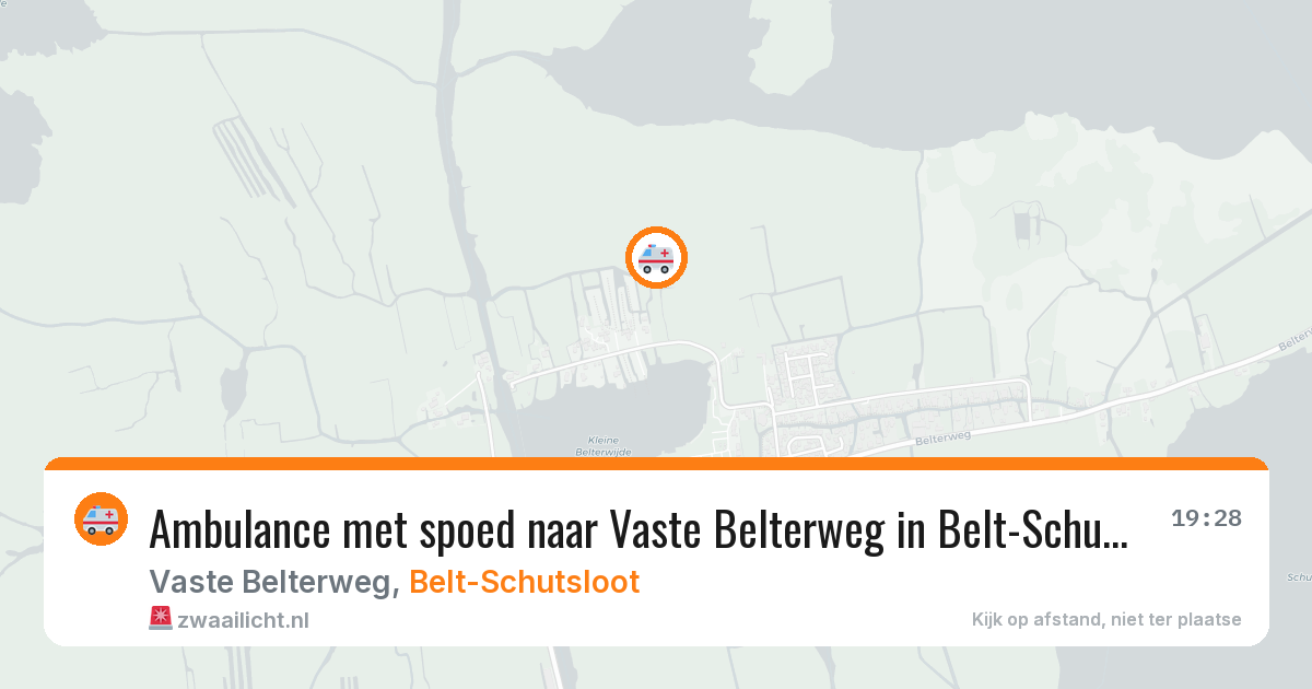 Ambulance met spoed naar Vaste Belterweg in Belt-Schutsloot — 9 apr 2026