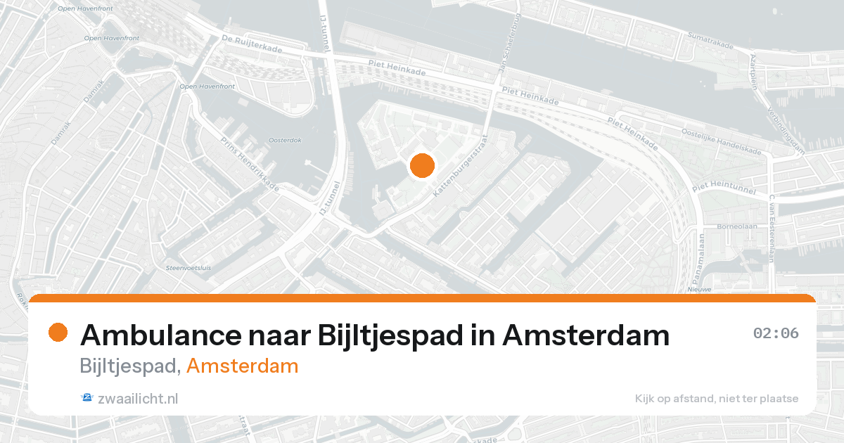 Ambulance naar Bijltjespad in Amsterdam — 22 aug 2026