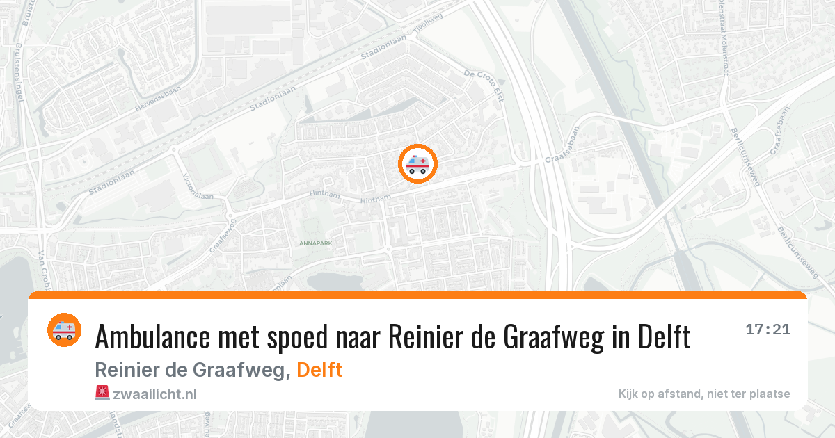 Ambulance met spoed naar Reinier de Graafweg in Delft — 29 jan 2026