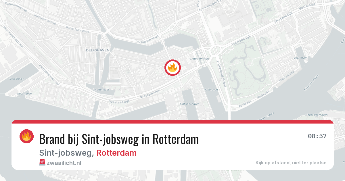Brand bij Sint-jobsweg in Rotterdam — 16 jul 2026