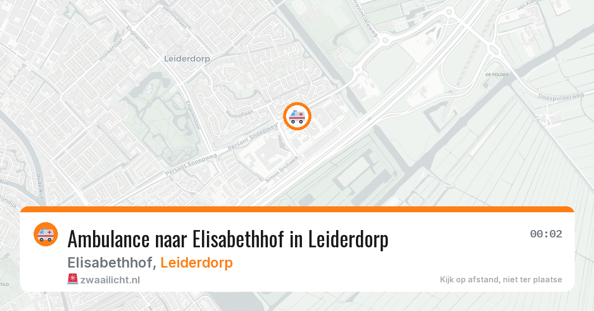 Ambulance naar Elisabethhof in Leiderdorp — 6 apr 2026