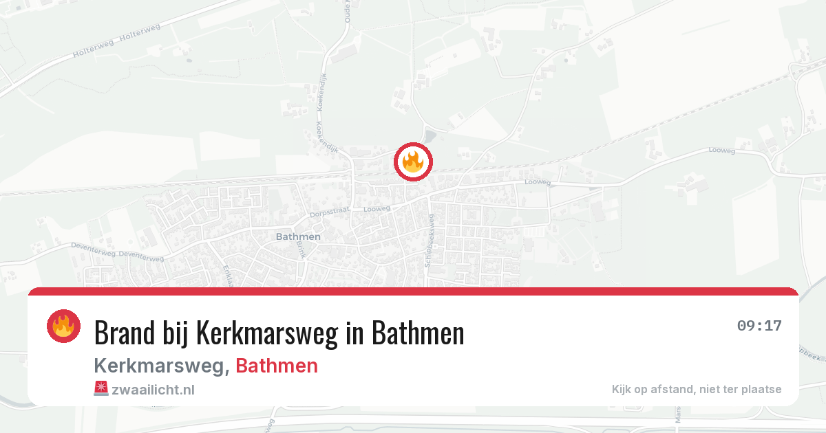 Brand bij Kerkmarsweg in Bathmen — 20 jun 2026