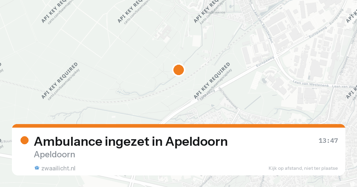 Ambulance ingezet in Apeldoorn — 26 aug 2026