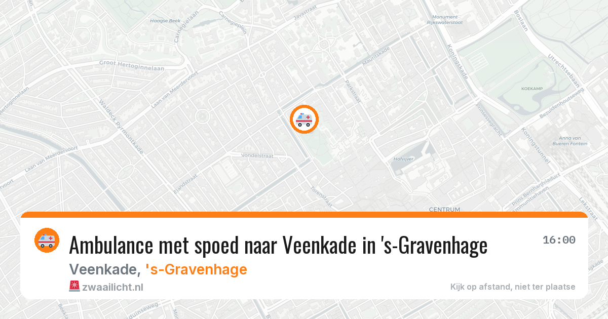 Ambulance met spoed naar Veenkade in 's-Gravenhage — 23 mrt 2026