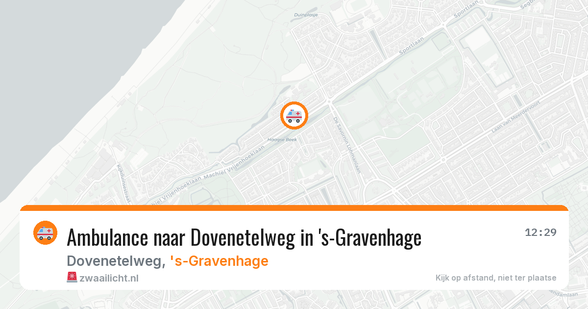 Ambulance naar Dovenetelweg in 's-Gravenhage — 26 jun 2026