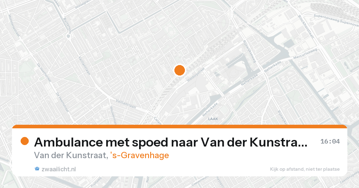 Ambulance met spoed naar Van der Kunstraat in 's-Gravenhage — 7 feb 2026