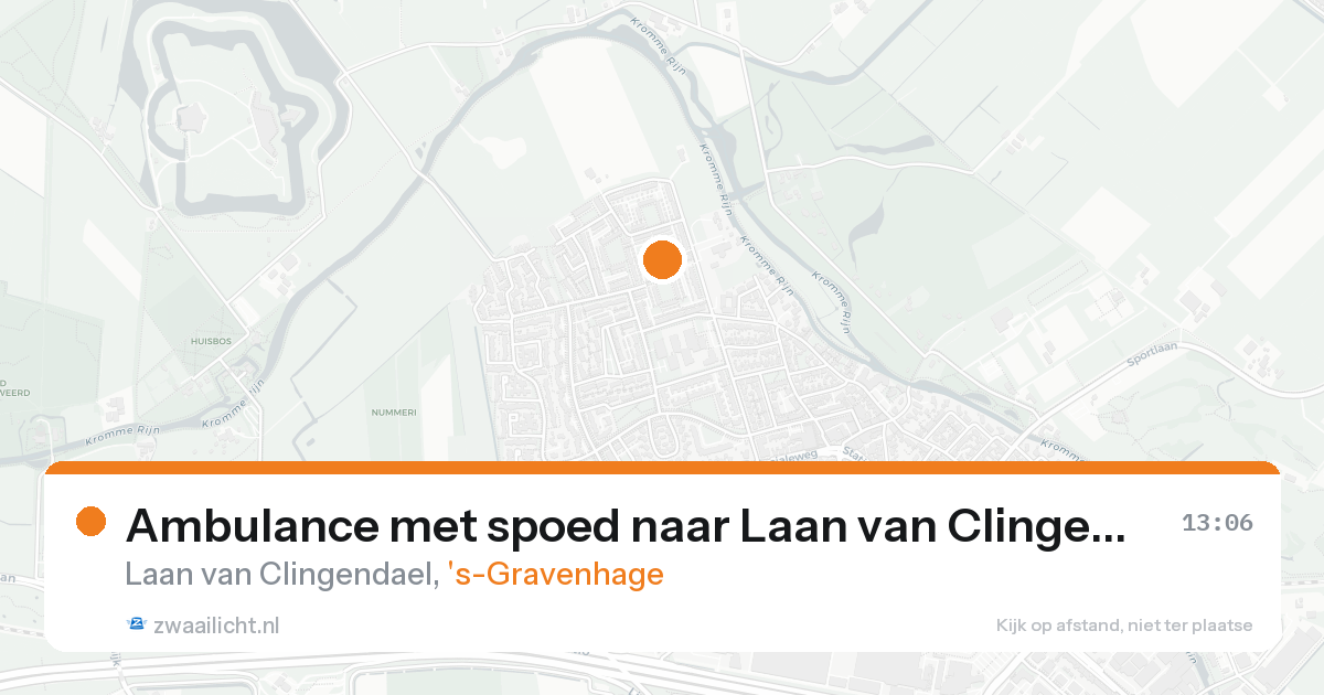 Ambulance met spoed naar Laan van Clingendael in 's-Gravenhage — 31 jan 2026