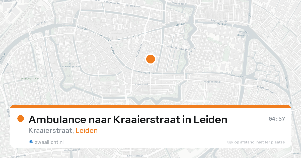 Ambulance naar Kraaierstraat in Leiden — 8 feb 2026