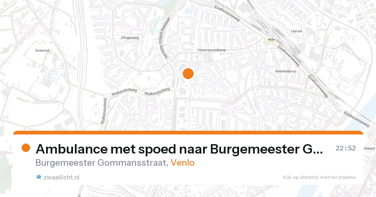 Ambulance met spoed naar Burgemeester Gommansstraat in Venlo — 28 jul 2026