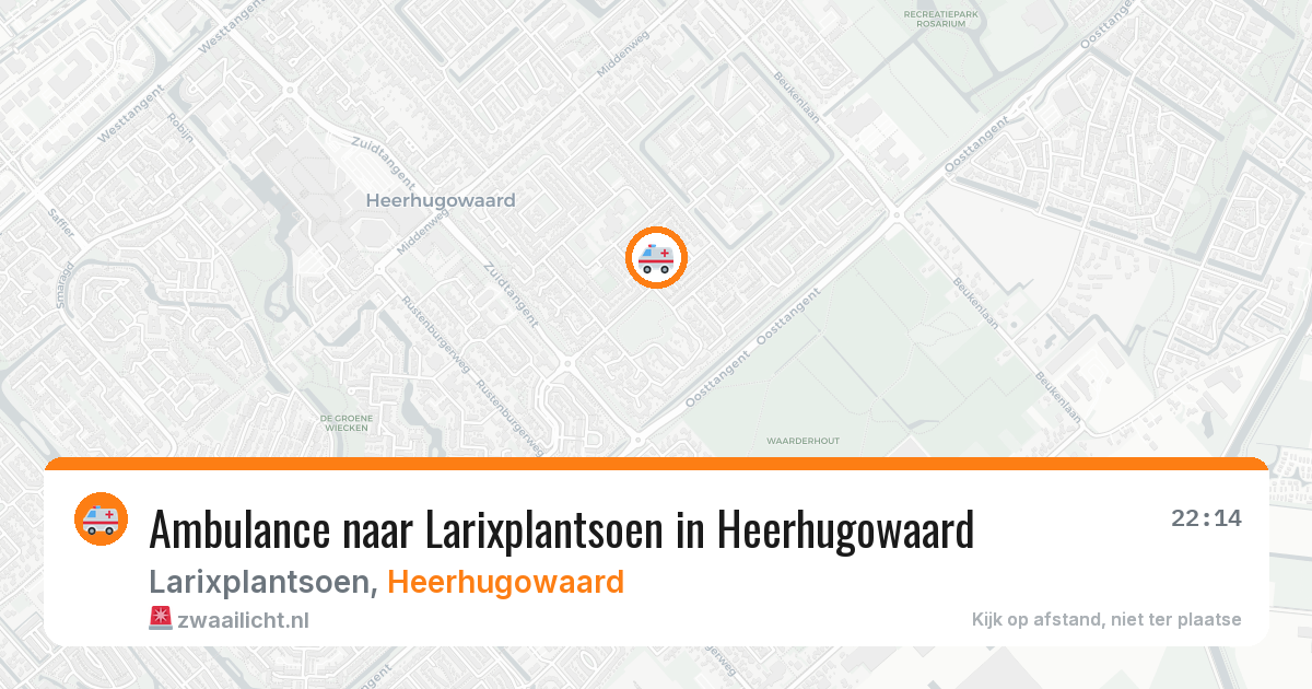 Ambulance naar Larixplantsoen in Heerhugowaard — 27 mrt 2026