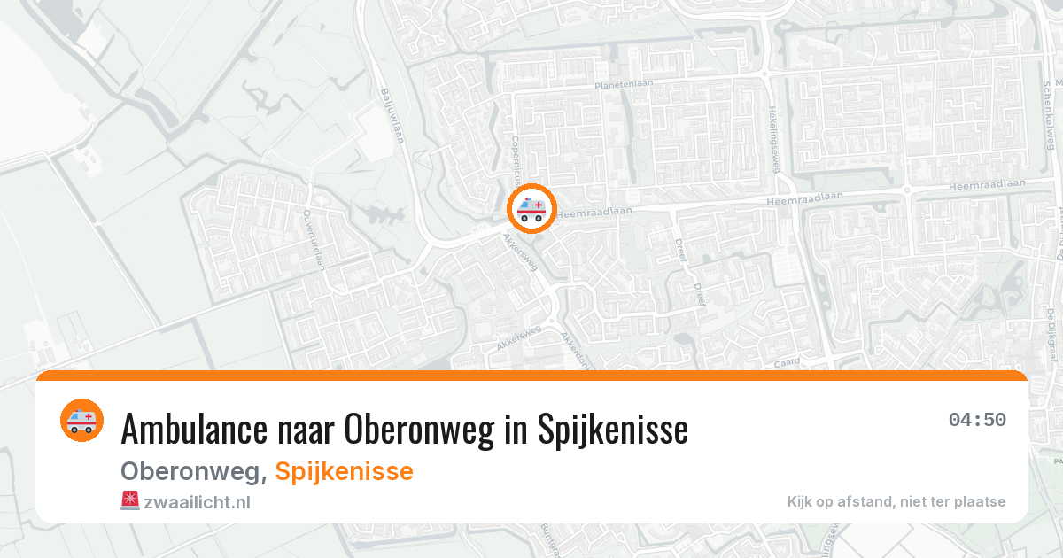 Ambulance naar Oberonweg in Spijkenisse — 24 mrt 2026