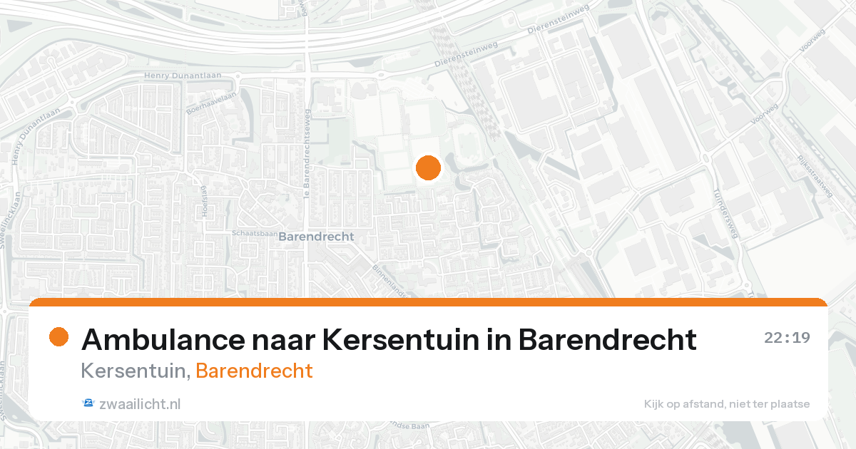 Ambulance naar Kersentuin in Barendrecht — 15 aug 2026