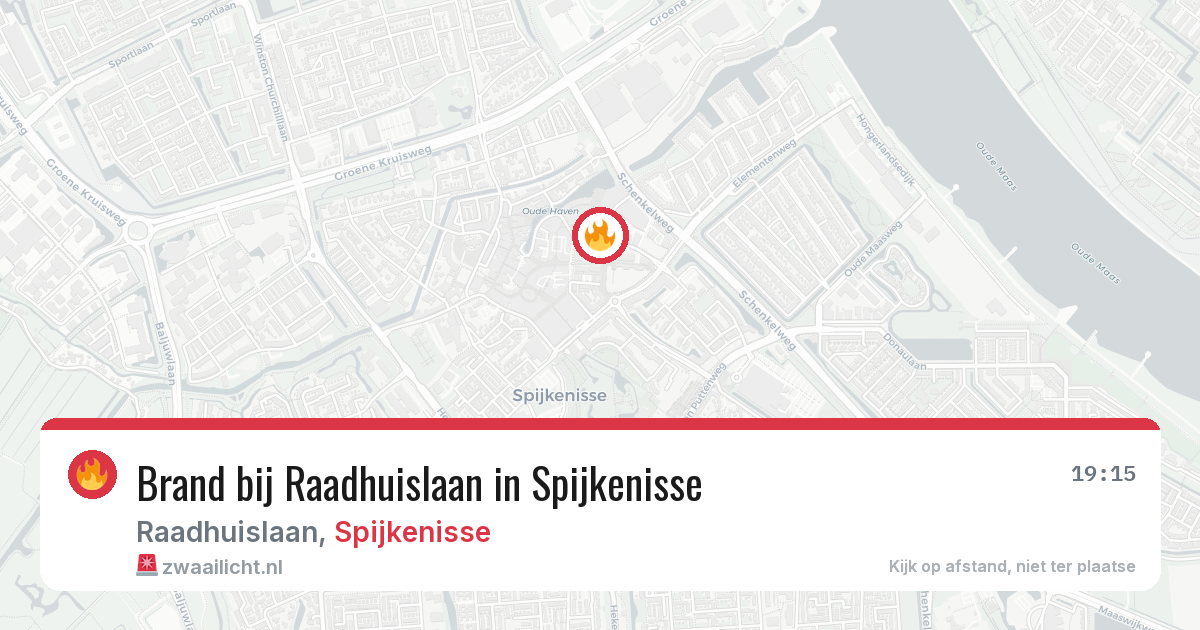 Brand bij Raadhuislaan in Spijkenisse — 26 jun 2026