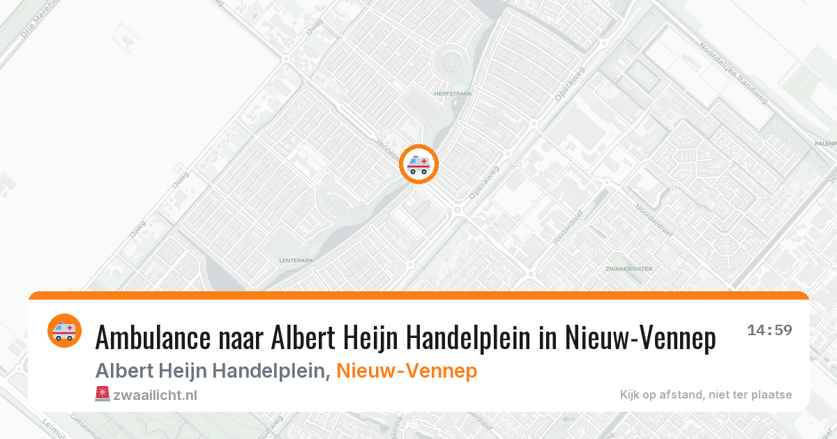 Ambulance naar Albert Heijn Handelplein in Nieuw-Vennep — 30 jan 2026