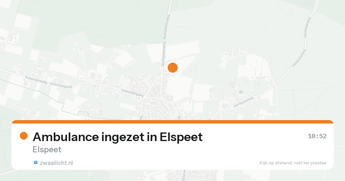 Ambulance ingezet in Elspeet — 21 aug 2026