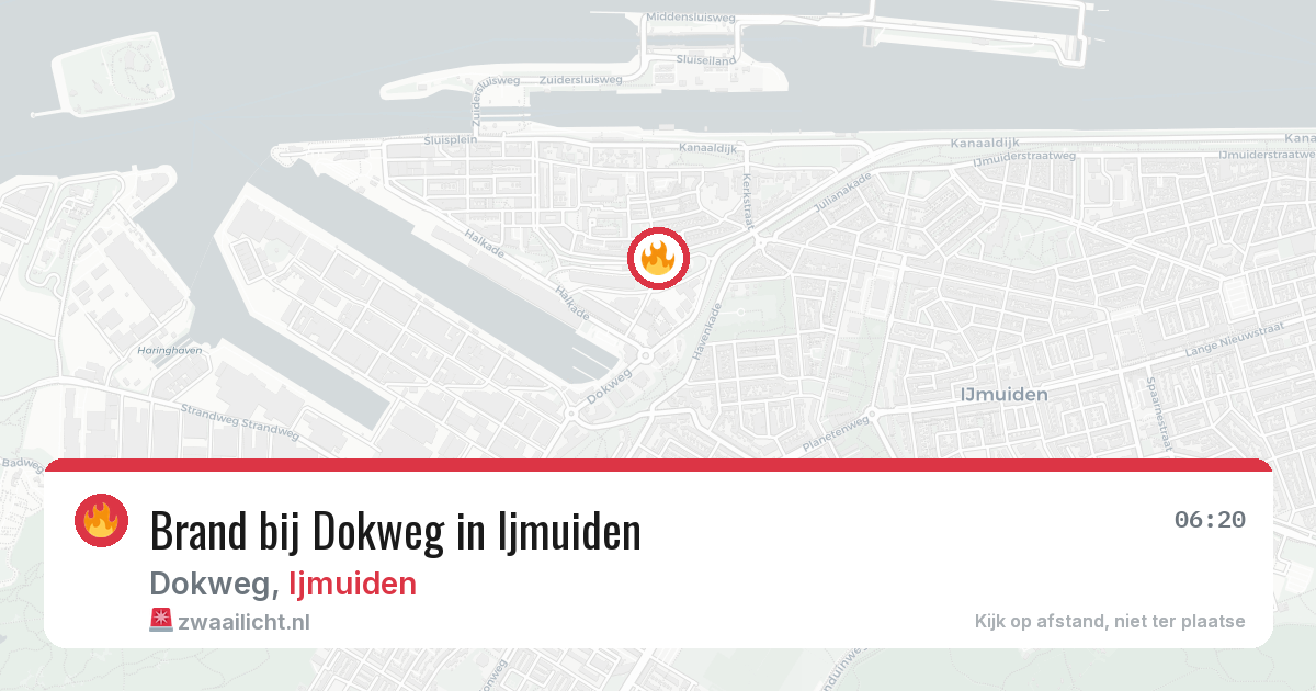 Brand bij Dokweg in Ijmuiden — 4 aug 2026