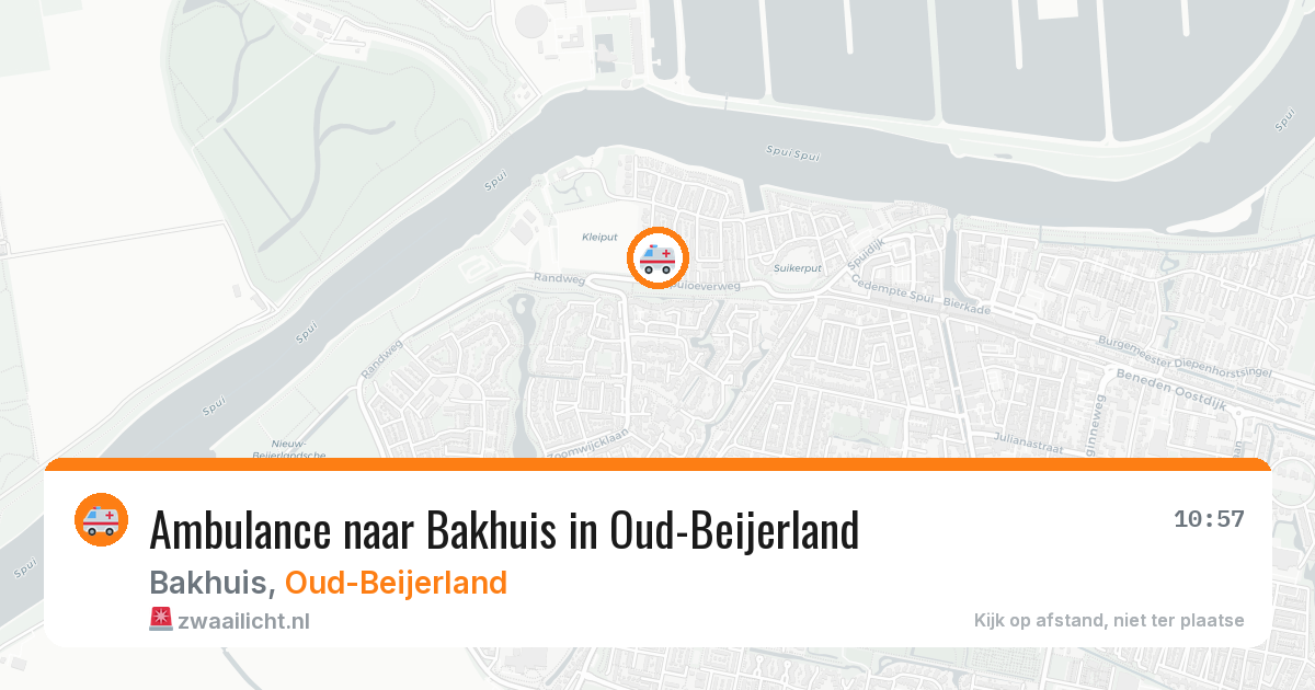 Ambulance naar Bakhuis in Oud-Beijerland — 5 aug 2026