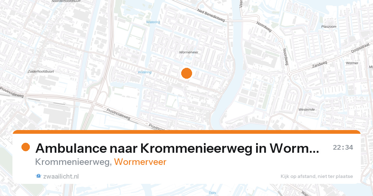 Ambulance naar Krommenieerweg in Wormerveer — 11 jun 2026
