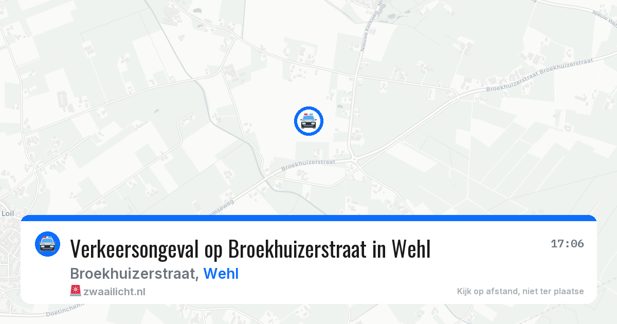 Verkeersongeval op Broekhuizerstraat in Wehl — 27 mei 2026
