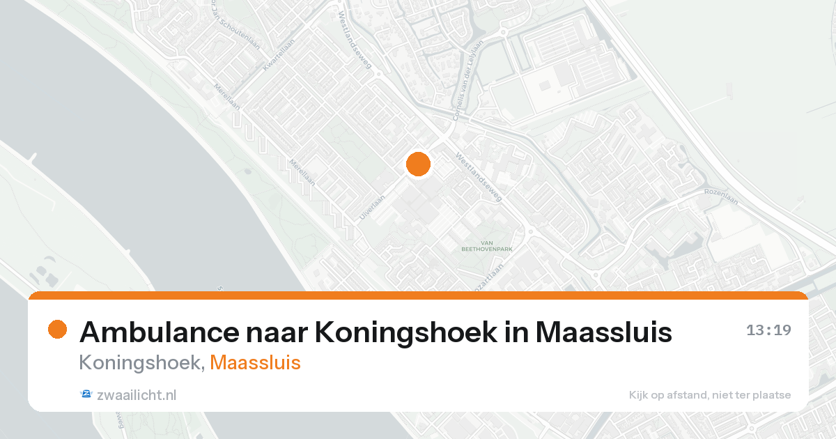 Ambulance naar Koningshoek in Maassluis — 21 aug 2026