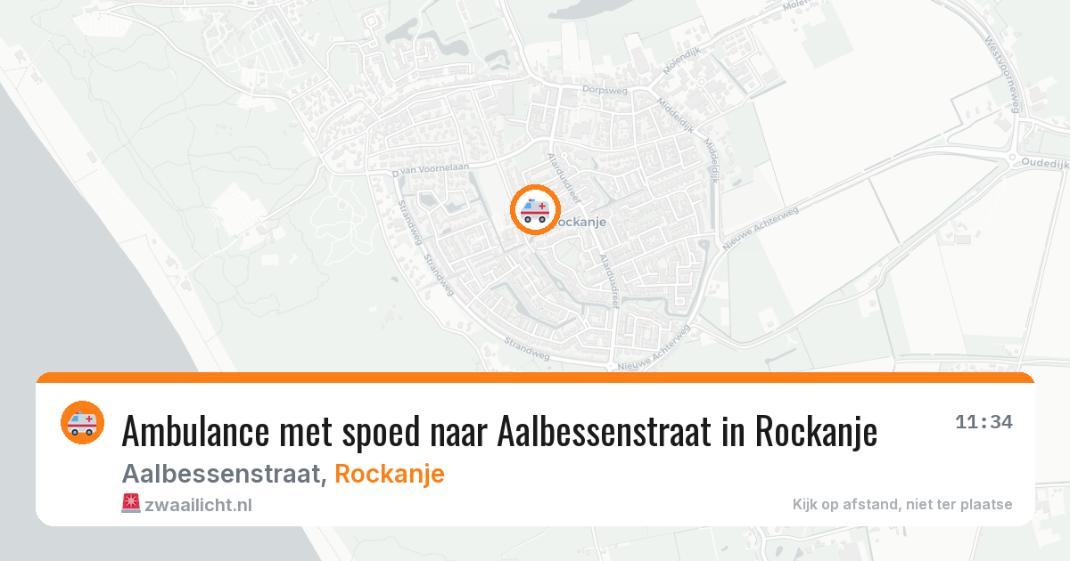 Ambulance met spoed naar Aalbessenstraat in Rockanje — 12 jun 2026