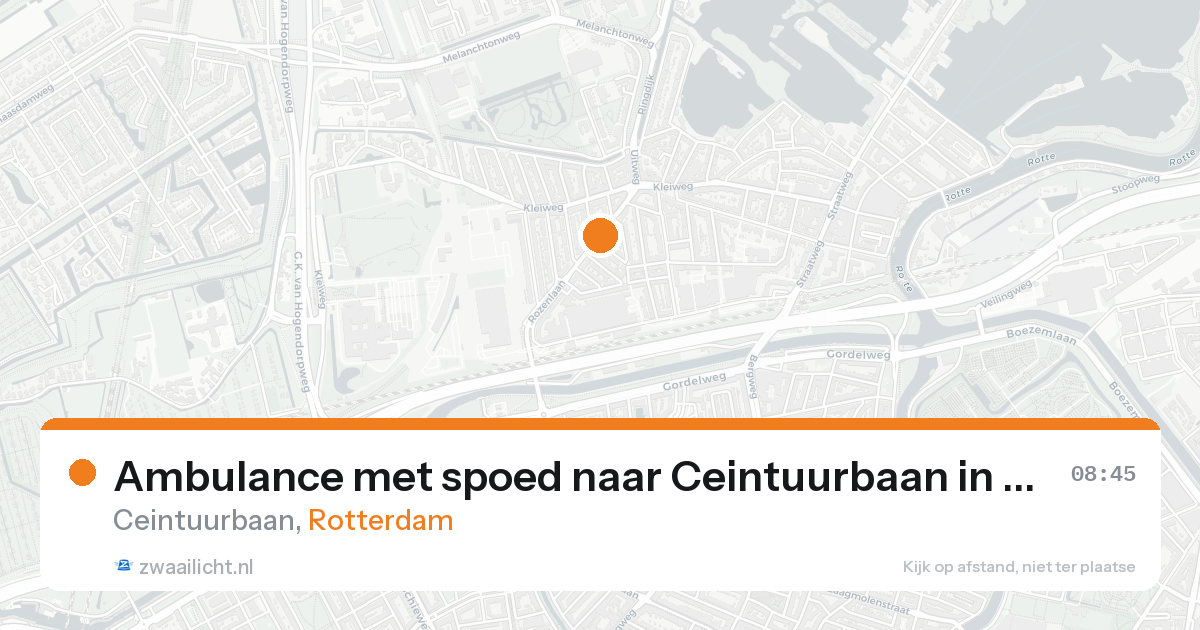 Ambulance met spoed naar Ceintuurbaan in Rotterdam — 7 feb 2026
