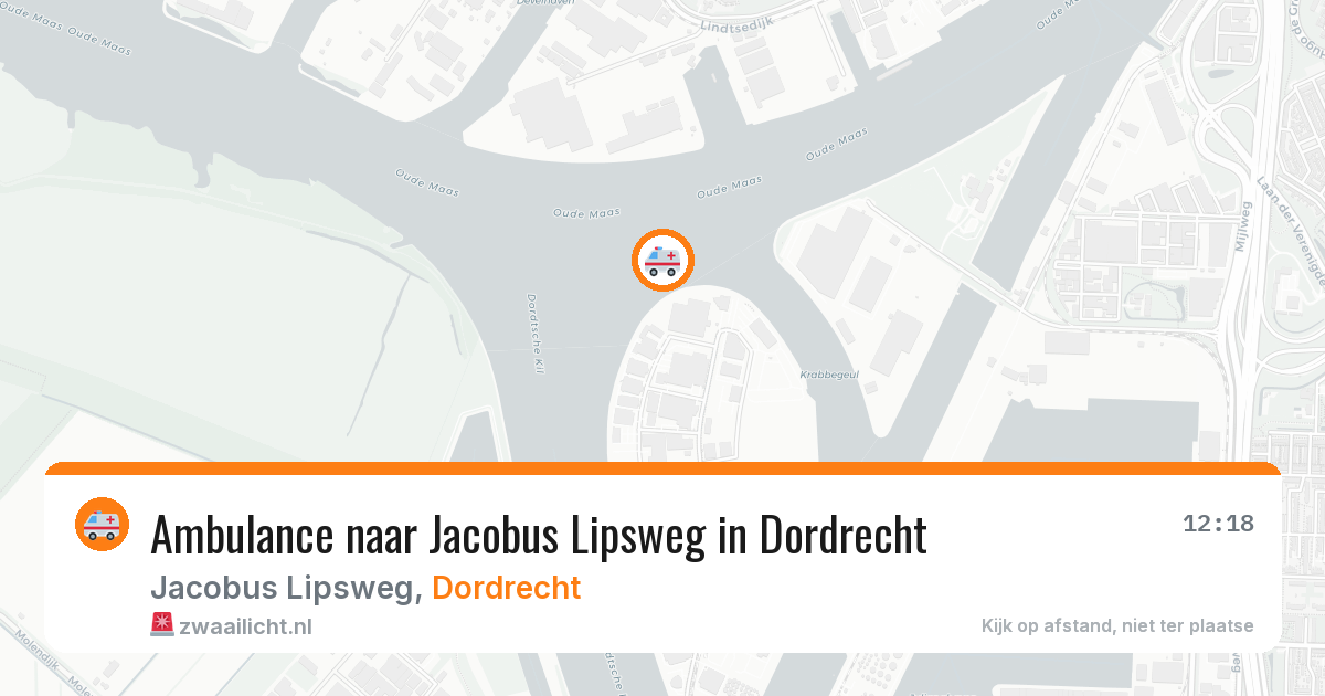 Ambulance naar Jacobus Lipsweg in Dordrecht — 14 jul 2026
