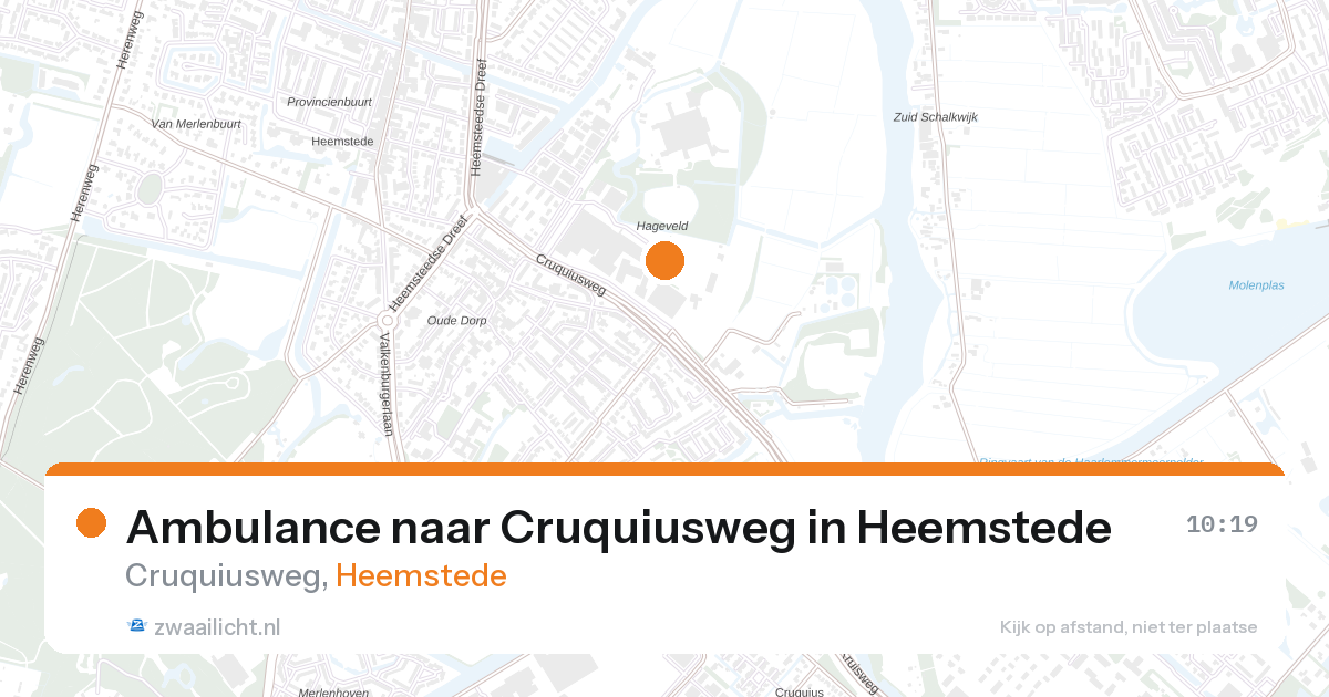 Ambulance naar Cruquiusweg in Heemstede — 26 aug 2026