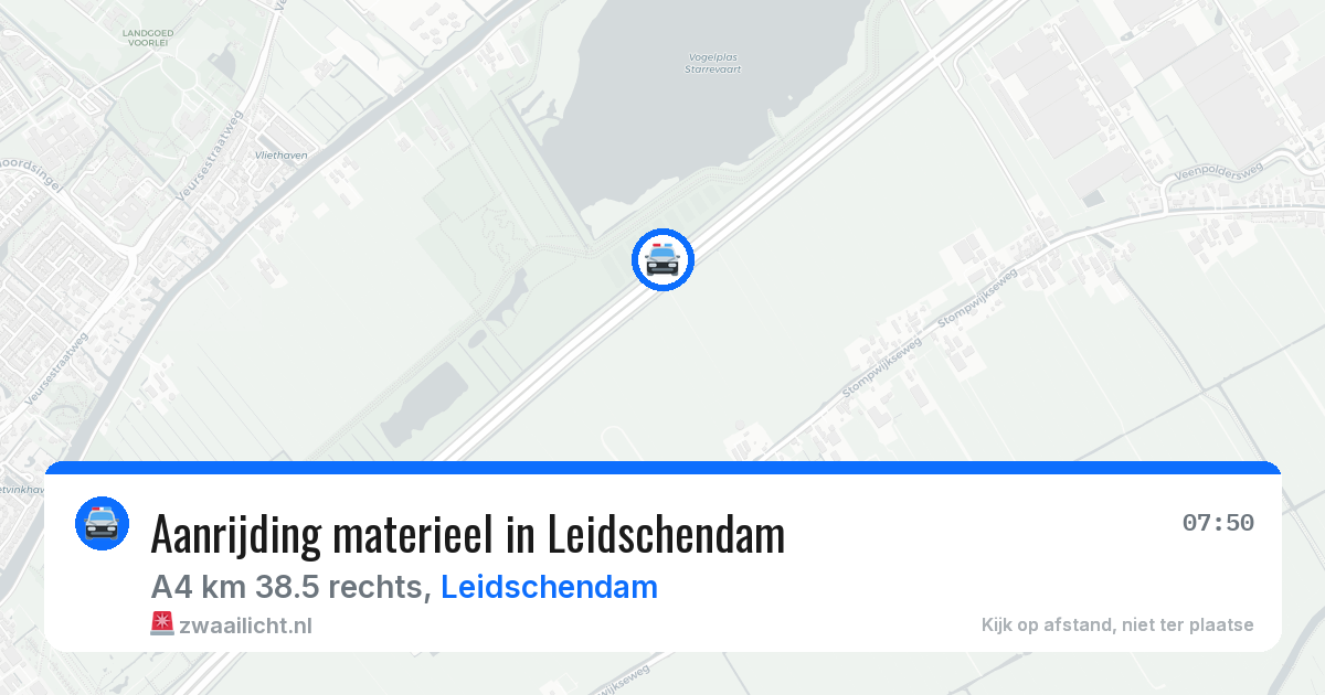 Aanrijding materieel in Leidschendam — 26 mrt 2026