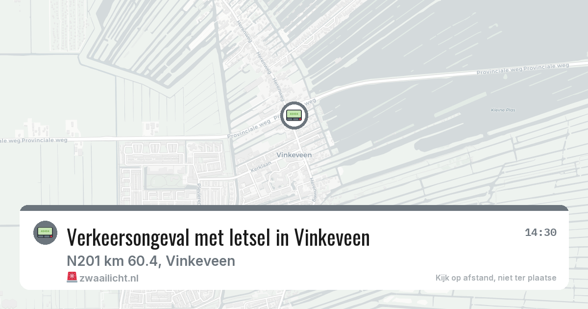 Verkeersongeval met letsel in Vinkeveen — 23 feb 2026