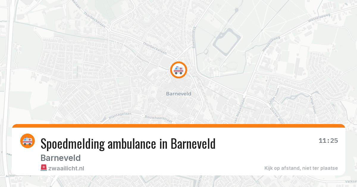 Spoedmelding ambulance in Barneveld — 6 apr 2026