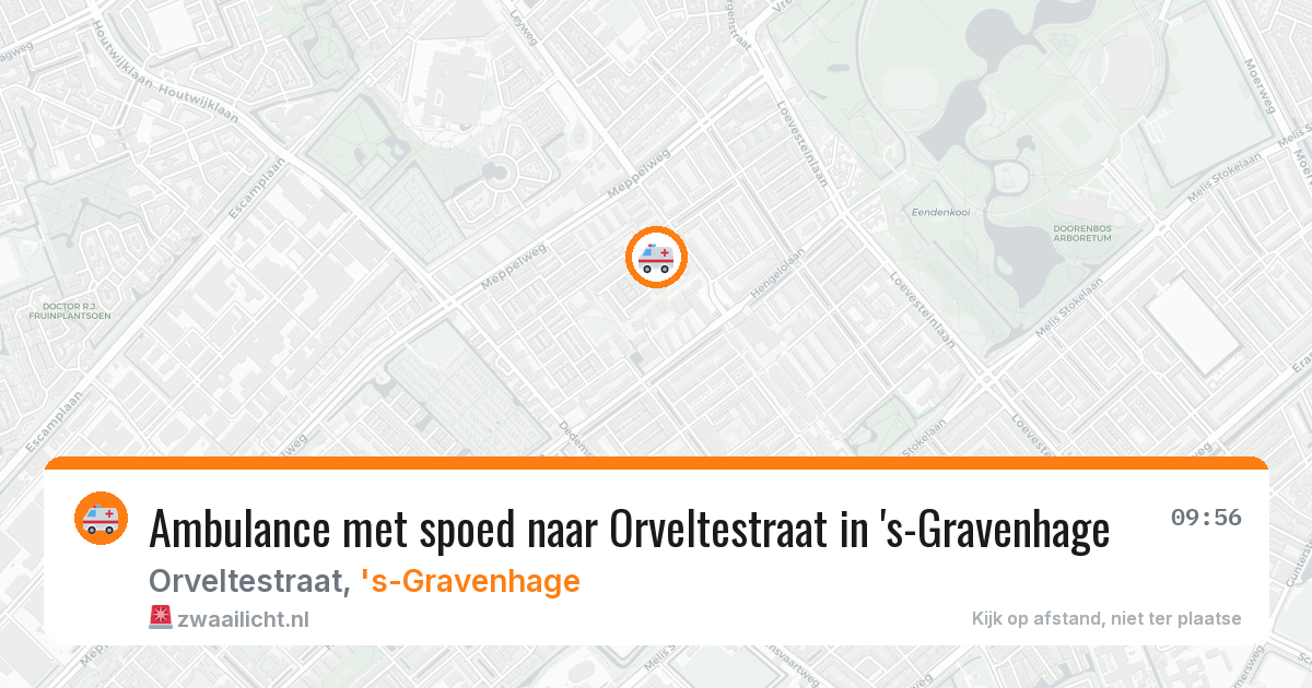 Ambulance met spoed naar Orveltestraat in 's-Gravenhage — 2 jul 2026