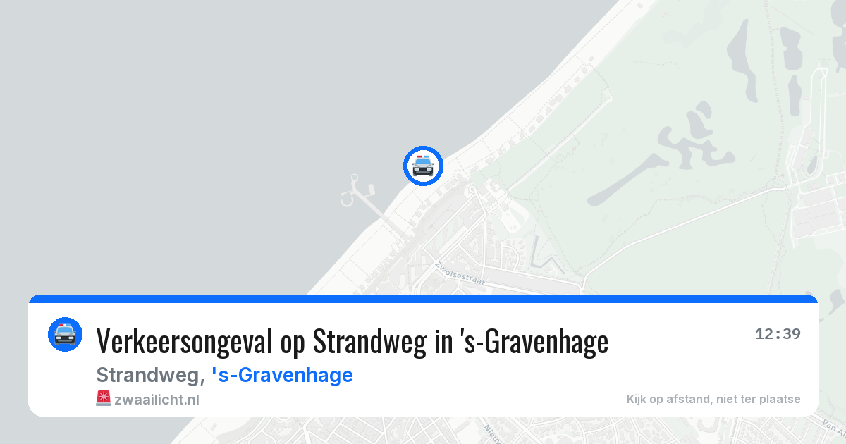 Verkeersongeval op Strandweg in 's-Gravenhage — 21 jul 2026